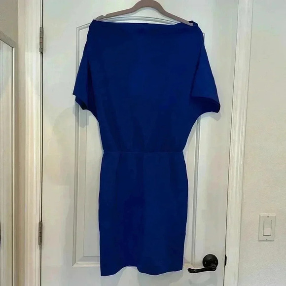 NEW Amanda Uprichard Blue Midi Dress Sz M - Picture 1 of 6